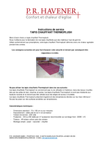 fiche technique tapis chauffant