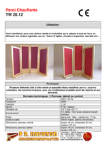 fiche technique paroi chauffante TW20.12