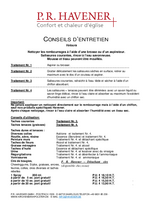 conseil d'entretien tapis d'église velours